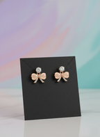 Eluria Gold Bow Stud Earrings