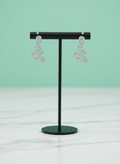 Eluria Stylish Silver Butterfly Drop Earrings for Women & Girls | Daily & Party Wear | 1 Pair