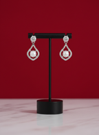 Eluria Stylish Silver Pearl Drop Earrings for Women & Girls | Daily & Party Wear | 1 Pair