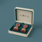Eluria Gulnar Pink Floral Jhumkas